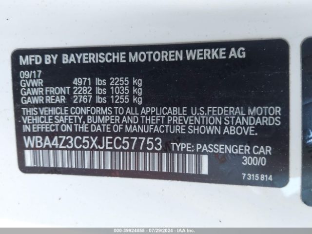 WBA4Z3C5XJEC57753 BMW 430i Xdrive