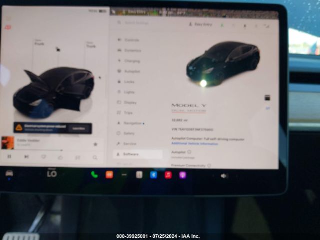7SAYGDEF3NF375900 Tesla Model Y Performance Dual Motor All-wheel Drive