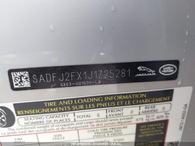 SADFJ2FX1J1Z25281 Jaguar E-pace R-dynamic S/s