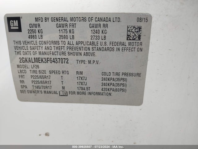 2GKALMEK3F6437072 GMC Terrain Sle-1