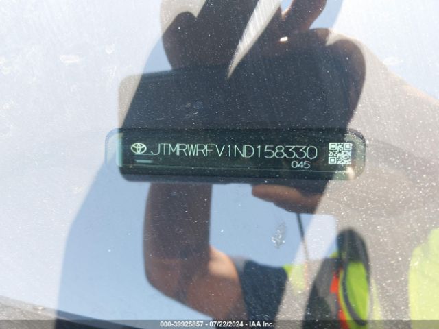 JTMRWRFV1ND158330 Toyota Rav4 Hybrid Xle