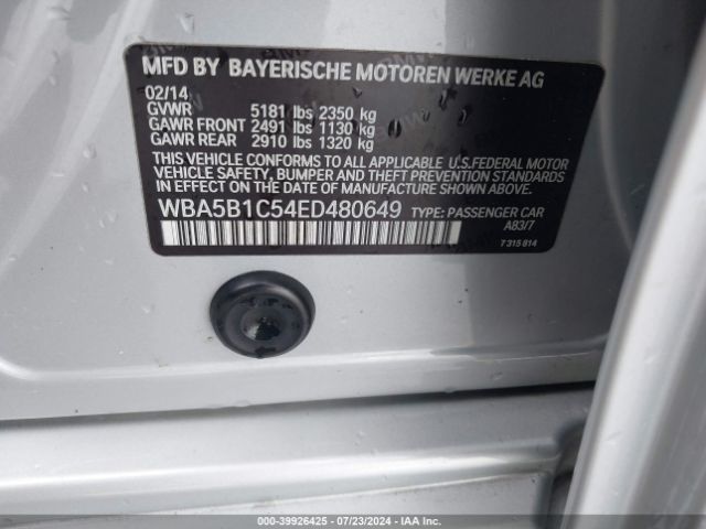 WBA5B1C54ED480649 BMW 535i