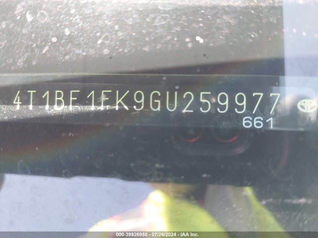 Toyota CAMRY SE 2016 4T1BF1FK9GU259977 Image 21