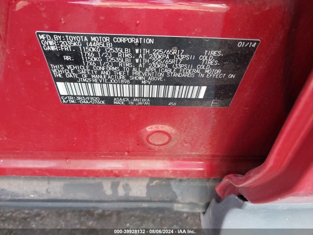 Toyota RAV4 LE 2014 JTMZFREV1EJ001898 Image 9