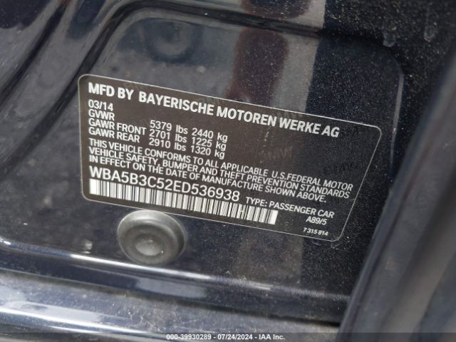 WBA5B3C52ED536938 BMW 535i Xdrive