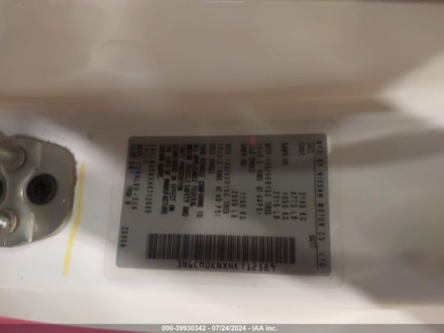 3N6CM0KNXHK712589 Nissan NV200 SV