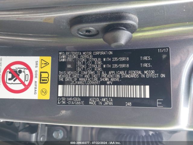 JTJYARBZ7J2096597 Lexus Nx 300 F Sport