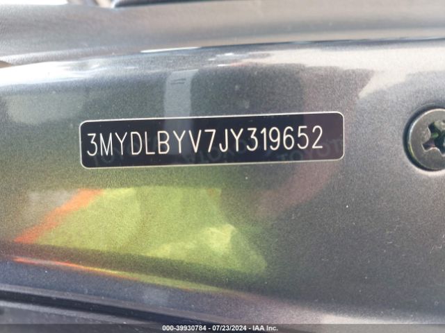 3MYDLBYV7JY319652 Toyota YARIS IA