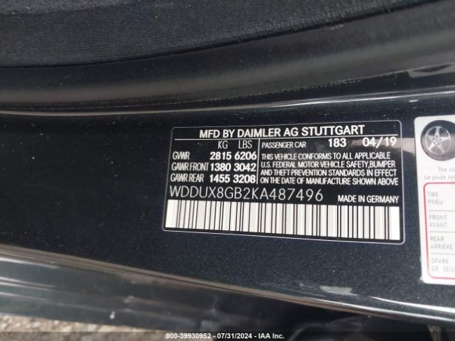 2019 MERCEDES-BENZ MAYBACH S 560 WDDUX8GB2KA487496 Photo 8