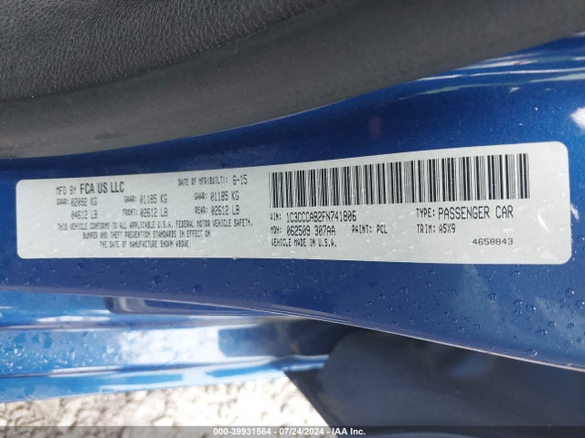 1C3CCCAB2FN741806 Chrysler 200 Limited
