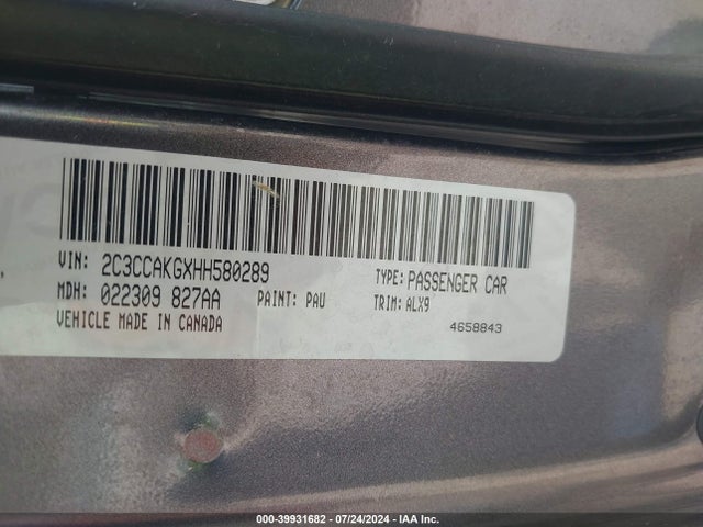 2C3CCAKGXHH580289 Chrysler 300c Awd