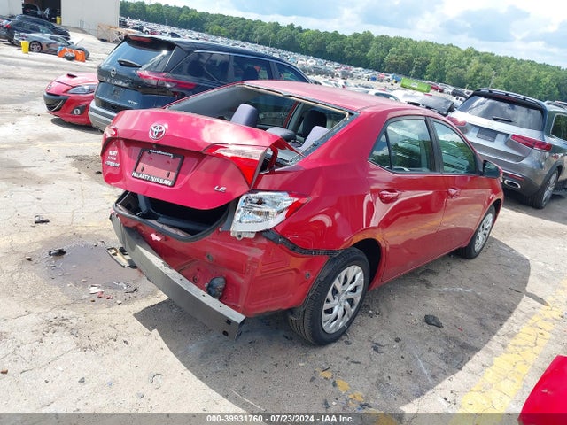 Toyota COROLLA LE 2018 5YFBURHE5JP851736 Image 4