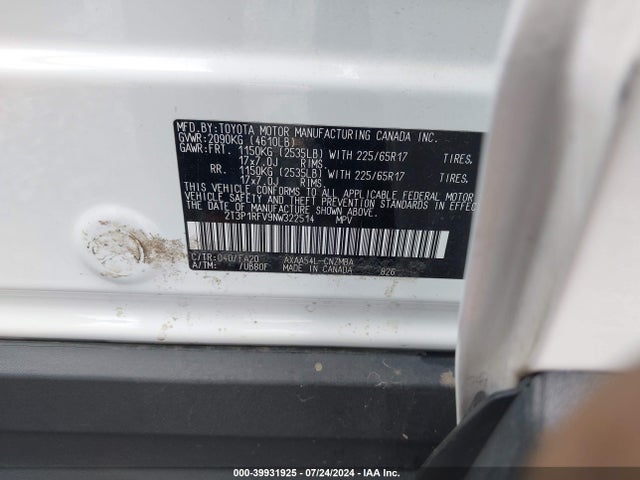 Toyota Rav4 Xle 2022 2T3P1RFV9NW322514 Image 9