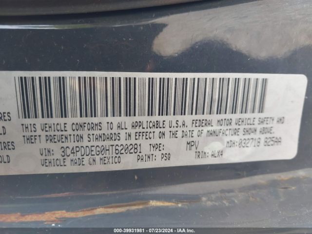 3C4PDDEG0HT620281 Dodge Journey Gt Awd