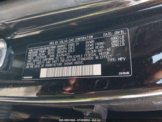 YV4A22PK9G1027880 Volvo Xc90 T6 Momentum