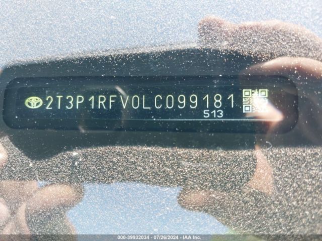 2T3P1RFV0LC099181 Toyota Rav4 Xle