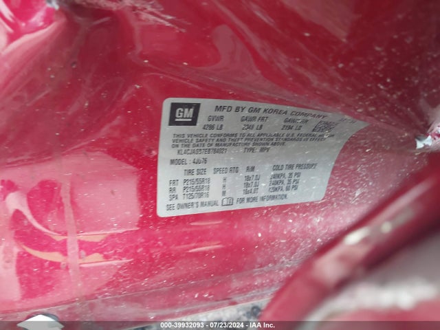 KL4CJASB7EB784021 Buick Encore