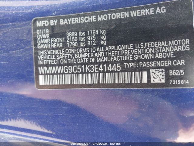 WMWWG9C51K3E41445 Mini Convertible Cooper S