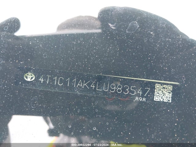 Toyota CAMRY LE 2020 4T1C11AK4LU983547 Image 9