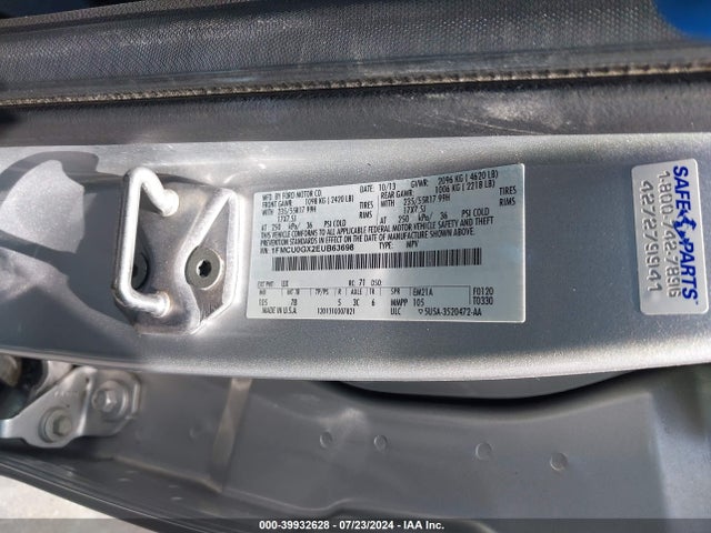 Ford ESCAPE SE 2014 1FMCU0GX2EUB63698 Image 9