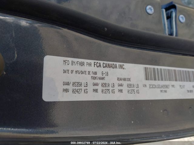 2C3CDXJG3JH293027 Dodge CHARGER GT