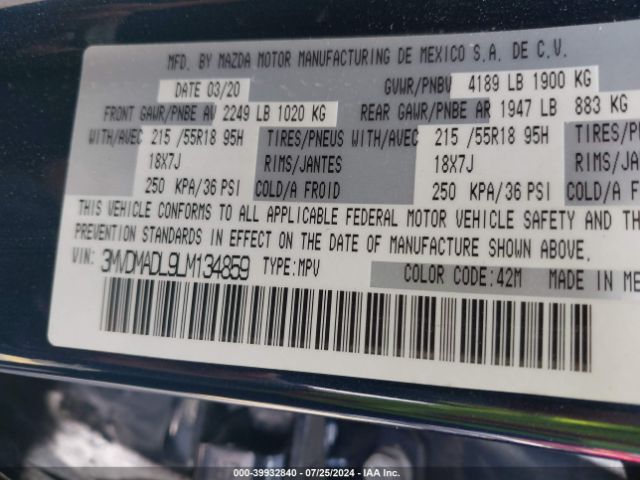 3MVDMADL9LM134859 Mazda Cx-30 Preferred Package