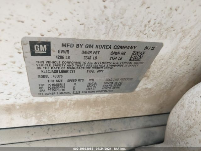 KL4CJASB1JB691781 Buick Encore Preferred