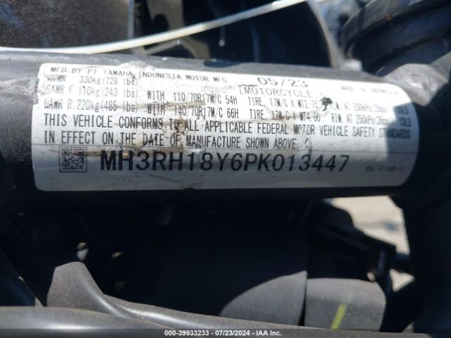 2023 YAMAHA YZFR3 MH3RH18Y6PK013447 Photo 9