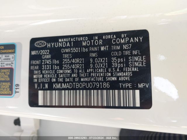 KMUMADTB0PU079186 Genesis Gv70 2.5t Awd