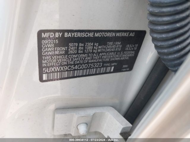 5UXWX9C54G0D75323 BMW X3 Xdrive28i