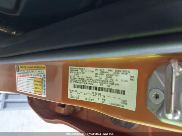 2019 FORD RANGER 1FTER4EH1KLA53602 Photo 8