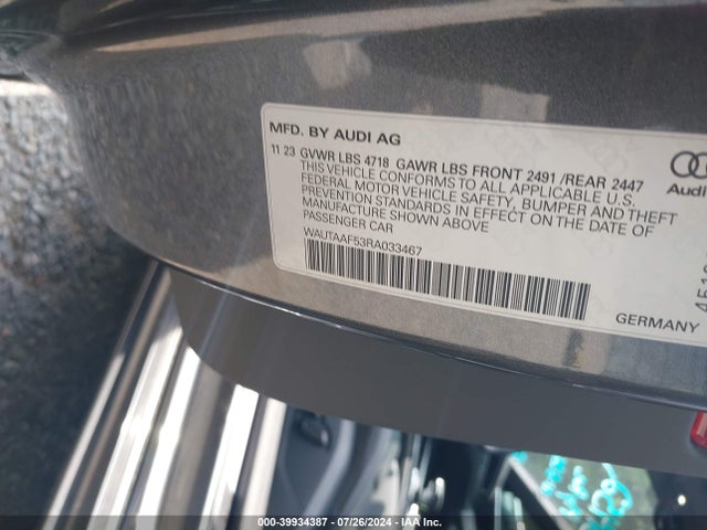 2024 AUDI A5 WAUTAAF53RA033467 Photo 8