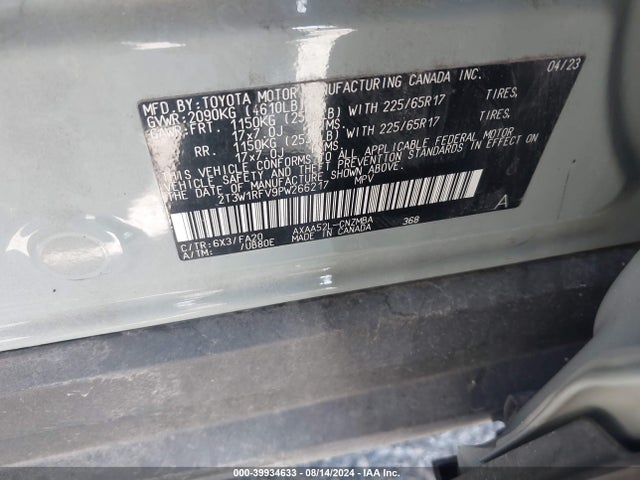 Toyota Rav4 Xle 2023 2T3W1RFV9PW266217 Image 9