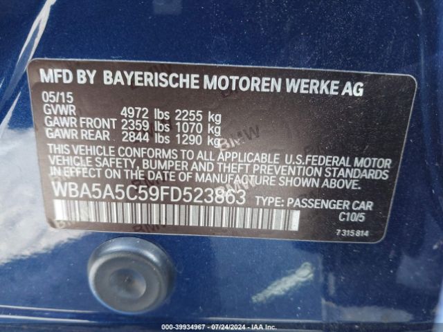 WBA5A5C59FD523863 BMW 528I