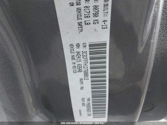 2013 FIAT 500 3C3CFFFH1DT688812 Photo 8