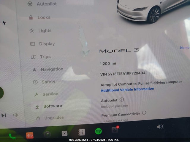 2024 TESLA MODEL 3 5YJ3E1EA1RF729404 Photo 6