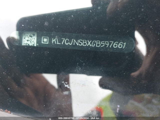 KL7CJNSBXGB597661 Chevrolet Trax 1ls