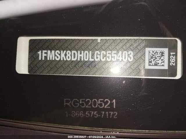 Ford EXPLORER XLT 2020 1FMSK8DH0LGC55403 Image 18