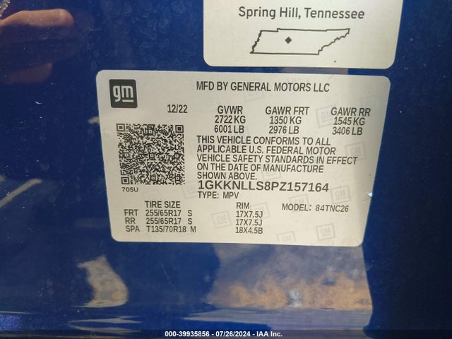 1GKKNLLS8PZ157164 GMC Acadia Awd At4