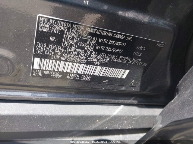 Toyota RAV4 LE 2024 2T3F1RFV5RC406655 Image 9