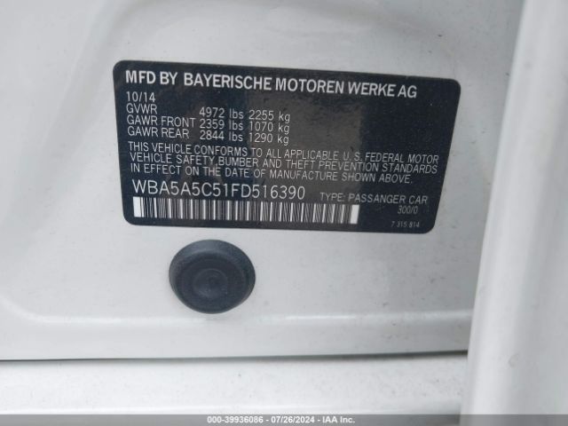 WBA5A5C51FD516390 BMW 528I