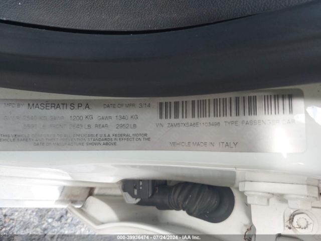 ZAM57XSA6E1103498 Maserati Ghibli