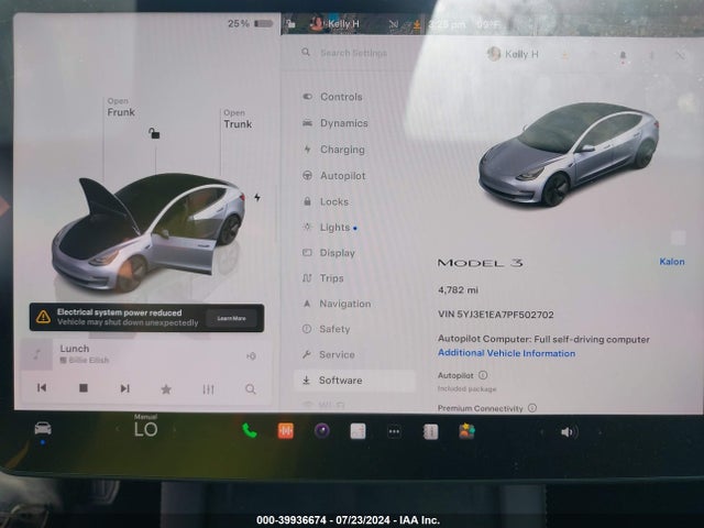 Tesla Model 3 Rear-wheel Drive 2023 5YJ3E1EA7PF502702 Image 7