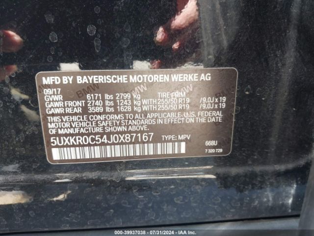 5UXKR0C54J0X87167 BMW X5 Xdrive35i