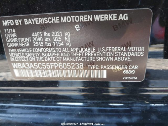 WBA3A5C55FP605238 BMW 328I