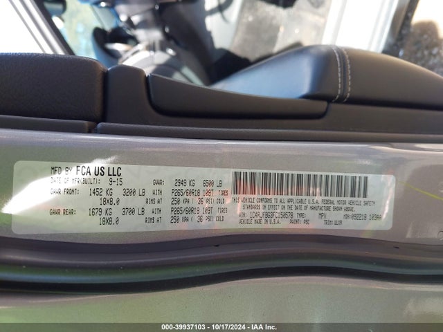 1C4RJFBG3FC150578 Jeep Grand Cherokee Limited