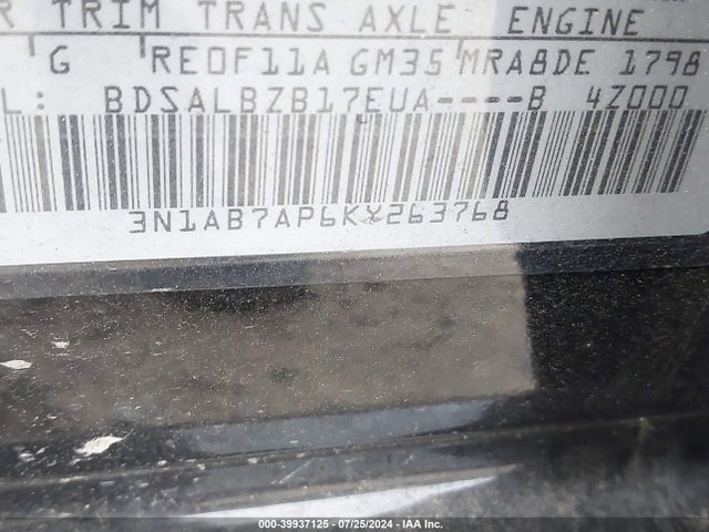 Nissan SENTRA S 2019 3N1AB7AP6KY263768 Image 9