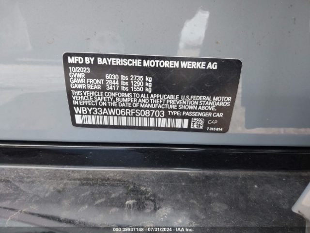 WBY33AW06RFS08703 BMW I4 M50