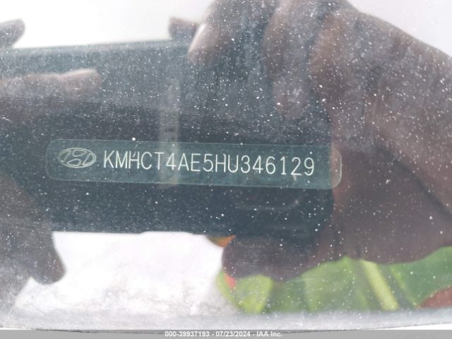 KMHCT4AE5HU346129 Hyundai Accent Value Edition