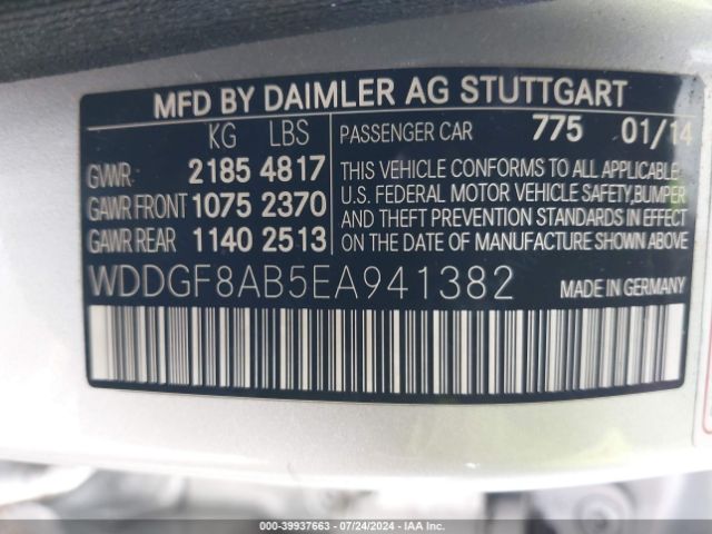 WDDGF8AB5EA941382 Mercedes-Benz C 300 Luxury 4matic/sport 4matic